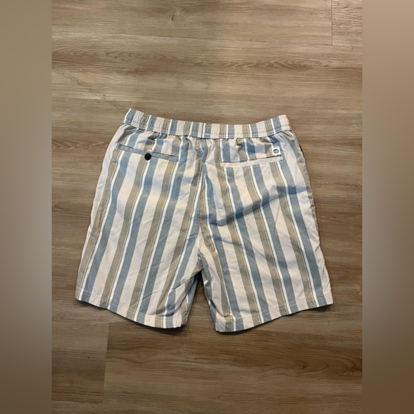 Striped Khaki Shorts. - Picture 2 of 2